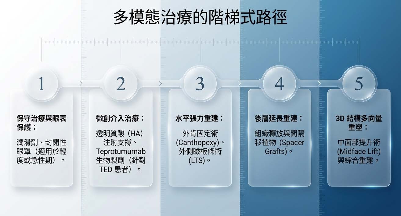 多模態治療階梯路徑：從保守治療到3D結構多向量重塑