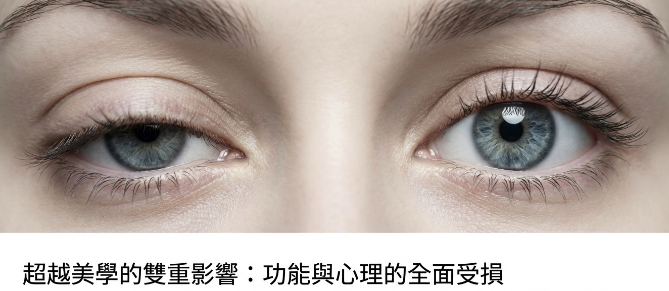 上瞼下垂超越美學的雙重影響